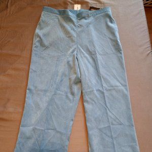 Alfred Dunner sky blue corduroy "Classic Fit" pant